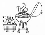Barbecue Coloring Pages sketch template