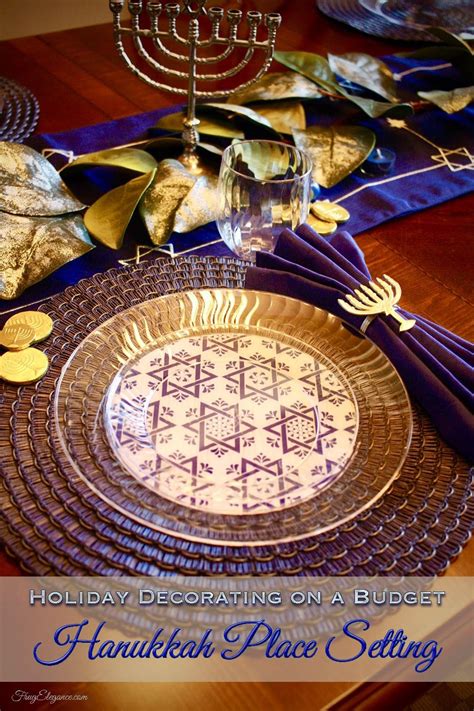 Easy Hanukkah Place Setting Holiday Memories, Holiday Cheer, Holiday ...