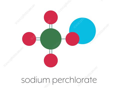 Sodium perchlorate chemical structure, illustration - Stock Image - F027/9488 - Science Photo ...