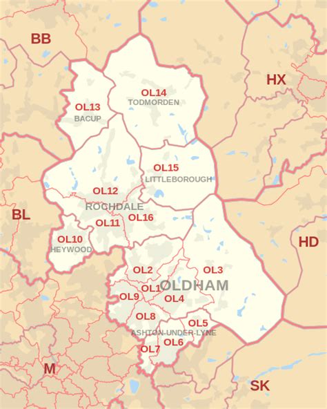 Oldham postcode information - list of postal codes | PostcodeArea.co.uk