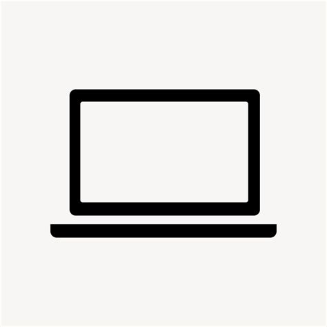 Black laptop flat icon | Premium Photo - rawpixel