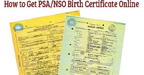 How To Apply NSO Birth Certificate Using Online Application