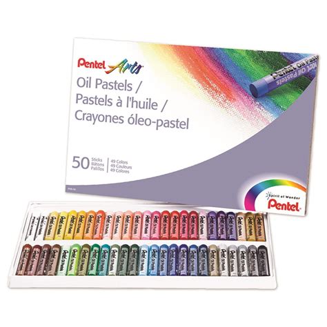 Pentel Oil Pastels, 50 count - PENPHN50 | Pentel Of America | Pastels