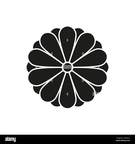 Japanese style design flower Sign, Imperial symbol Stock Vector Image & Art - Alamy