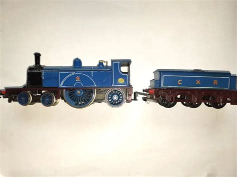 TRIANG HORNBY R553 Caledonian Railways blue 4-2-2 Loco 123 and Tender OO Gauge £41.00 - PicClick UK