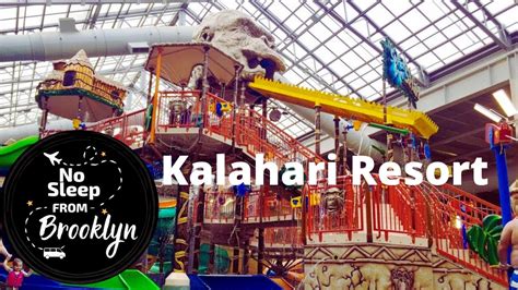 Kalahari Resort Poconos indoor waterpark and arcade 2016 - YouTube