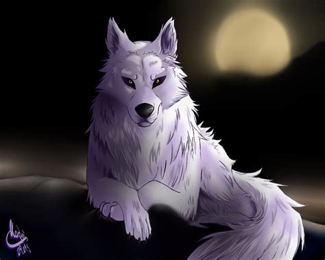 Image - Black-and-white-anime-wolves-29-cool-hd-wallpaper.png | Animal ...