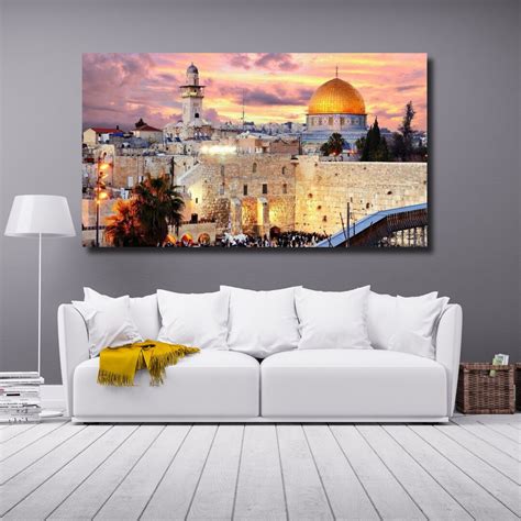 Jerusalem Wall Art, Masjid Al Aqsa,jerusalem Canvas,jerusalem Art, Muslim Gifts, Ready to Hang ...