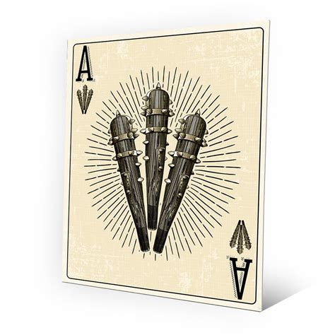 Click Wall Art 'Ace of Clubs ' Graphic Art on Plaque You'll Love | Wayfair