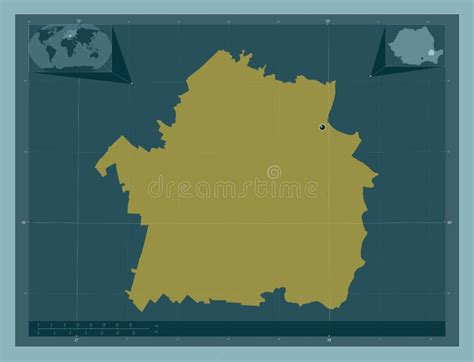 Map of Braila County - Romania - Eastern Europe Stock Illustration ...