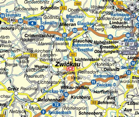 Zwickau Map - Germany