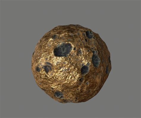 ArtStation - gold asteroid | Resources