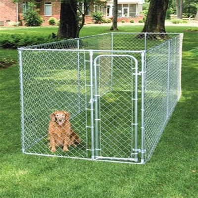 10x10x6 foot classic galvanized outdoor dog kennel purchasing, souring ...