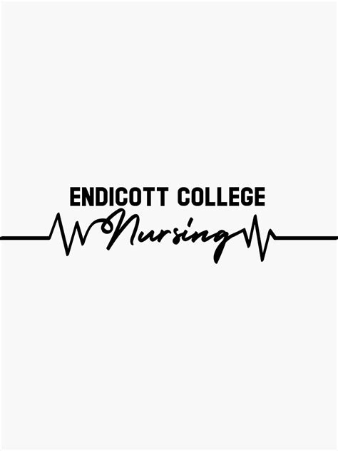 "Endicott College Nursing" Sticker for Sale by emilyrayna | Redbubble