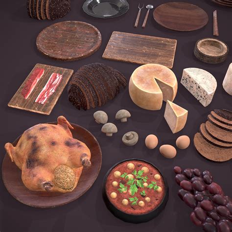 Medieval Food | CGTrader