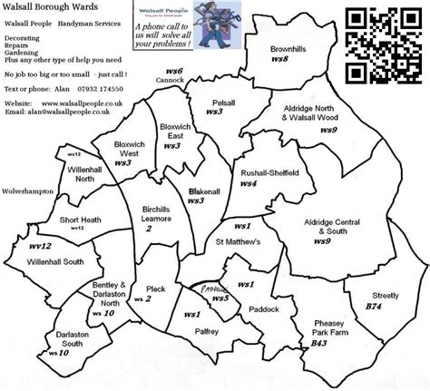 Map of Walsall by Walsall People property services