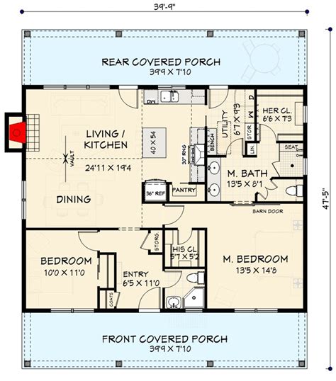 Cottage Style House Plan Beds Baths 720 Sq/Ft Plan #18-1044, 58% OFF