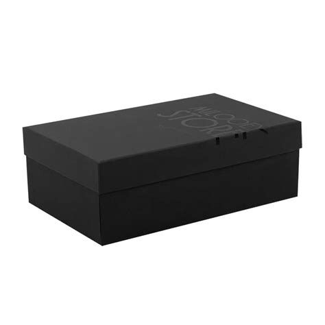 Handmade Luxury Matte Black Cardboard Shoe Packing Box With Lid For Clothing - Buy Handmade ...