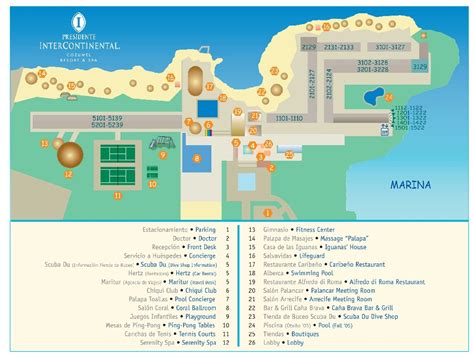 Resort Map | InterContinental Presidente Cozumel | Cozumel, Mexico