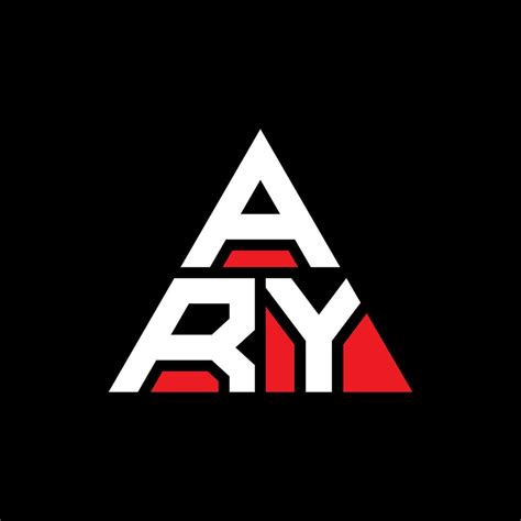 ARY triangle letter logo design with triangle shape. ARY triangle logo ...