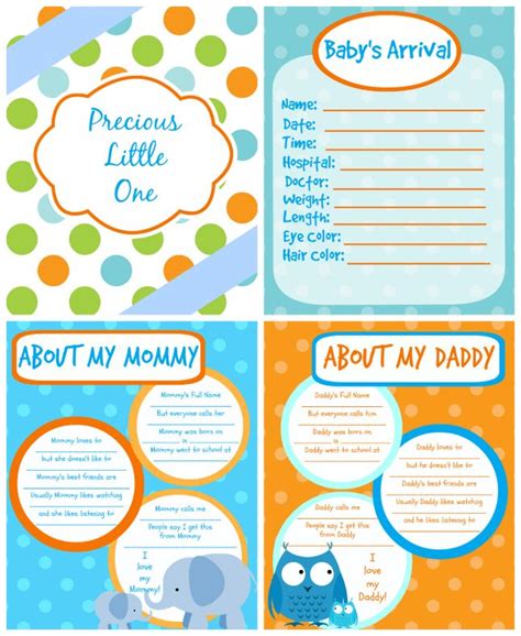 Done For You Adorable Printable Baby Book Pages - Free Download | Baby ...