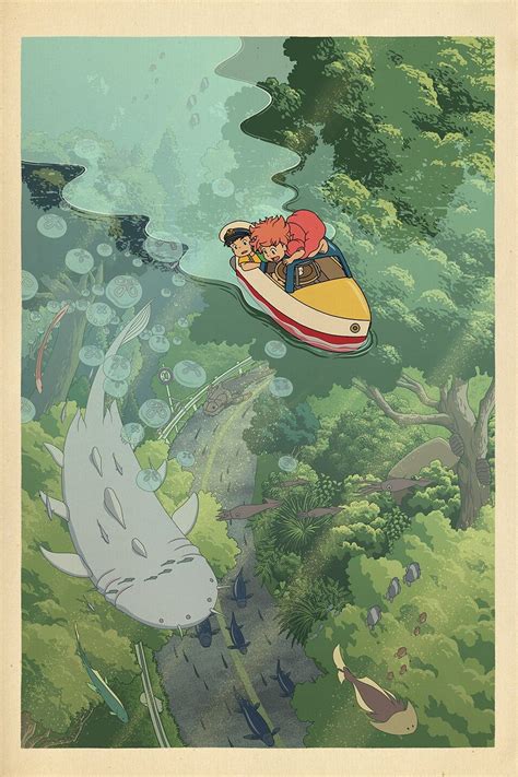 The Flooded Forest | "Whaddaya buyin'?" | Ghibli artwork, Ghibli art ...