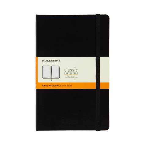 Moleskine Classic Large Notebook Hard Cover Ruled | Markersnpens.com