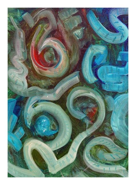 Daniel David Fuentes - Blue Movement, Painting For Sale at 1stdibs