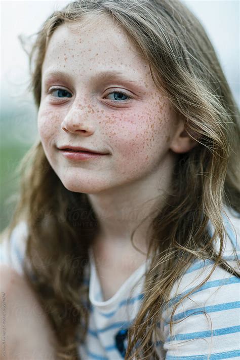 "Portrait Of Pretty Young Redhead Girl With Freckles With Smile" by Stocksy Contributor "Raymond ...