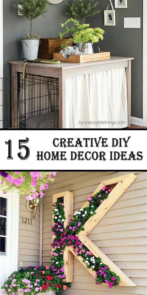 15 Creative DIY Home Decor Ideas | Home diy, Diy home decor, Decor