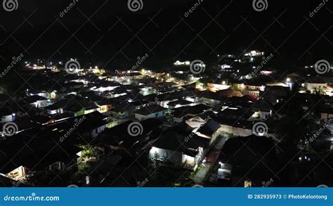 Aerial View of the City at Night Stock Image - Image of city, beautiful: 282935973