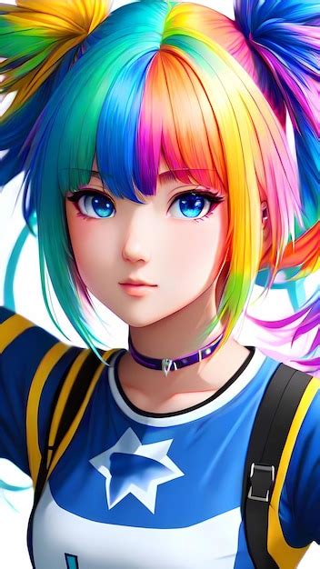 Aggregate more than 134 anime rainbow hair latest - in.eteachers