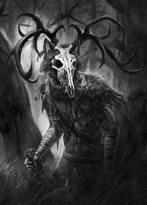 'Wendigo' Poster, picture, metal print, paint by Hanna Hetmanchuk | Displate | Scary art ...