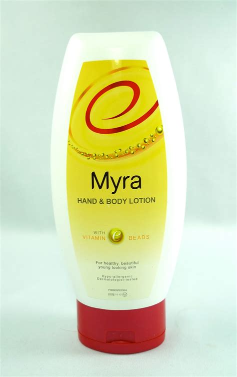 Review: Myra- E Hand and Body Lotion Range