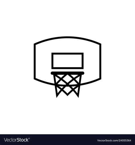 Basketball ring icon design template isolated Vector Image