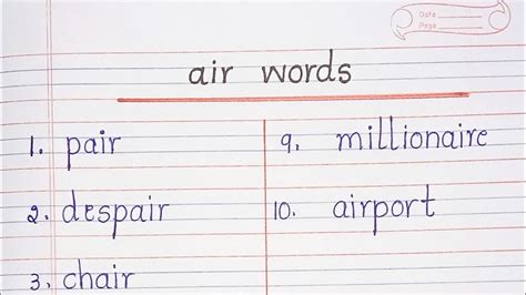 air words - YouTube