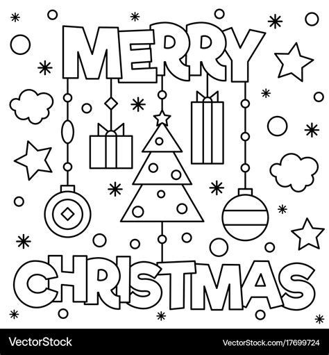 Merry Christmas Coloring Cards