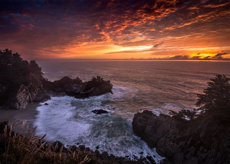 McWay Falls Winter Sunset | Julia Pfeiffer Burns State Park, CA | Fred ...