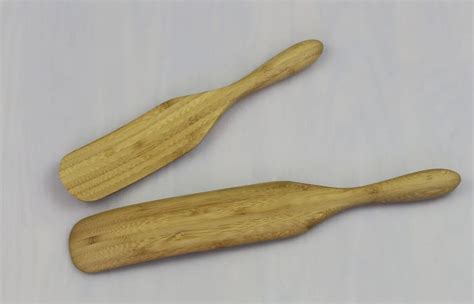 2-piece Bamboo Stirring Spatula With Engraved Logo - Buy Bamboo Stirring Spatula,Spatulas ...