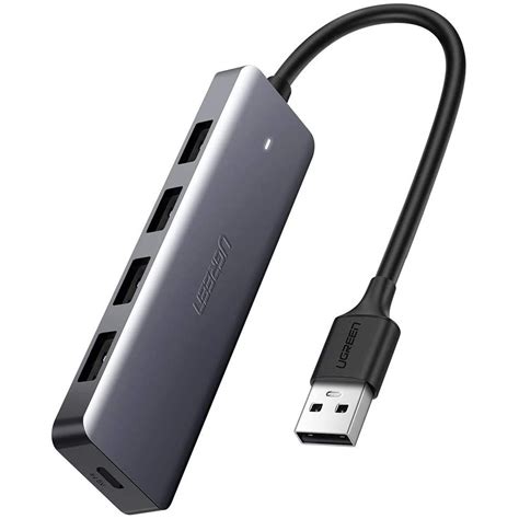 Hub USB type C, USB 3.0 sang 4 cổng USB 3.0 hỗ trợ cổng nguồn Micro USB ...