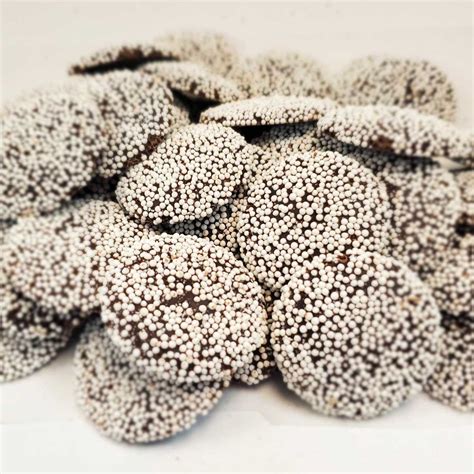 Dark Chocolate Nonpareils (Snow Caps) - Chocolate Shoppe