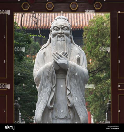 Statue of Confucius at Confucius Temple; Beijing, China Stock Photo - Alamy