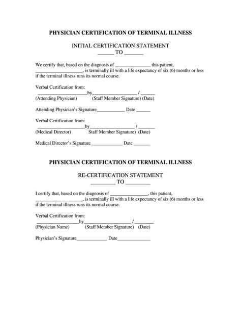 Certification of Terminal Illness Form: Complete with ease | airSlate ...