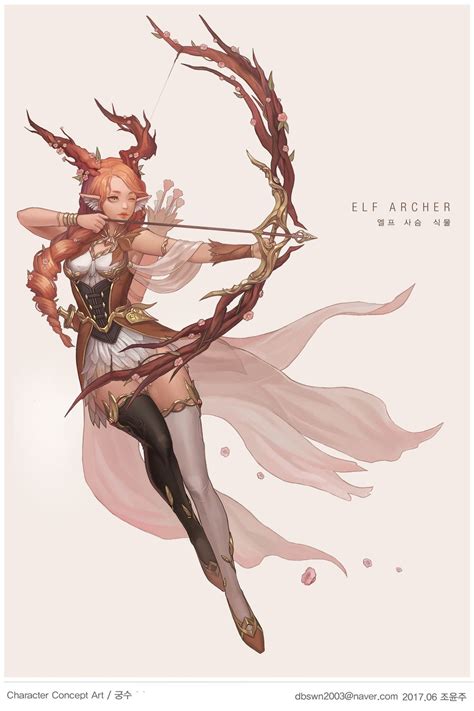 Elf Archer, Yoonju Cho on ArtStation at https://www.artstation.com ...