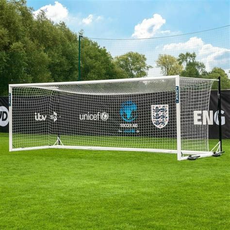 7.3m x 2.4m FORZA Alu110 Box Soccer Goal | Net World Sports