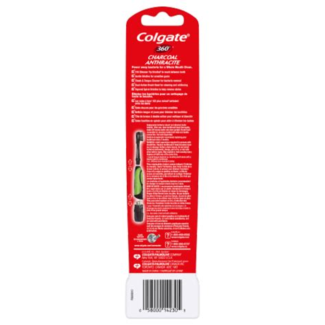 Colgate 360 Battery Powered Soft Charcoal Toothbrush, 1 ct - Pick ‘n Save