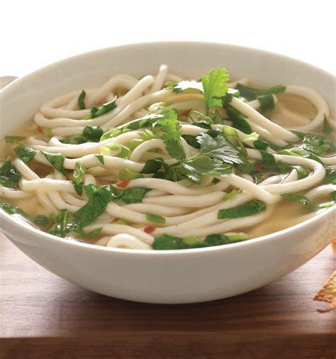 Spicy Spinach Miso Soup with Udon Noodles - Jamie Geller