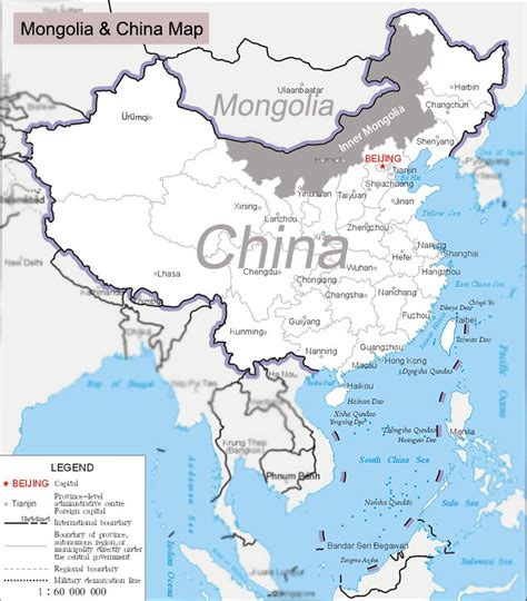 Map Of China And Mongolia Border - Freddy Bernardine