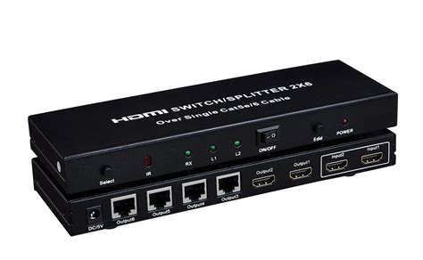 High Quality Hdmi Splitter 2x6 2 In 6 Out Splitter Switch With Remote Control 1080p - Buy 6 Way ...