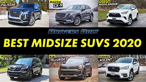 Best Midsize SUVs for 2020 - Drivers Only - YouTube